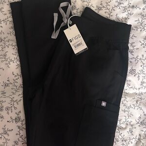 Figs Black Skinny Scrub Pants